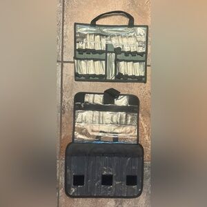 QVC Black and Clear Organizer Makeup/Accessories Bags